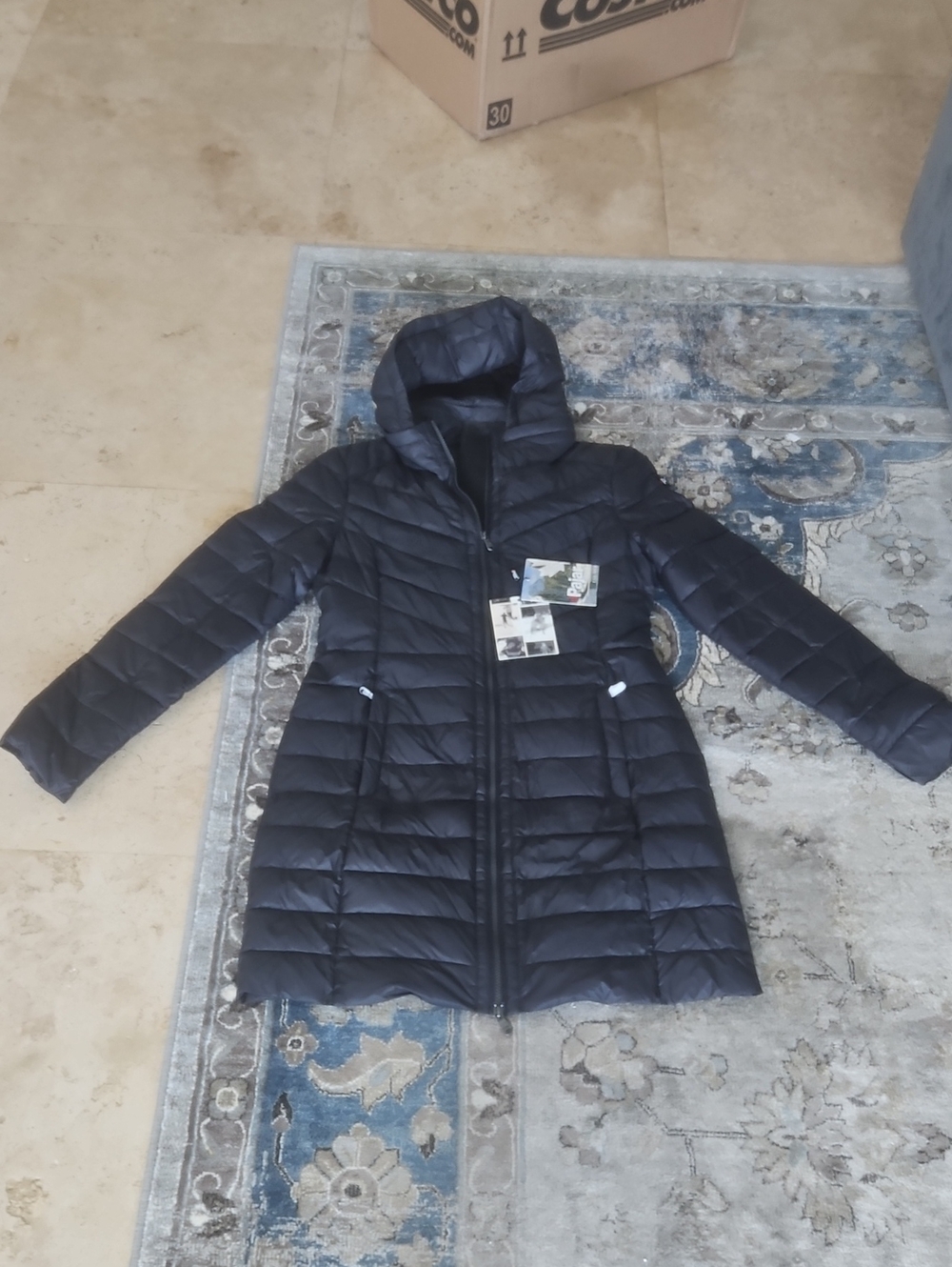 Pajar Women's Black Quilted Hooded Puffer Coat